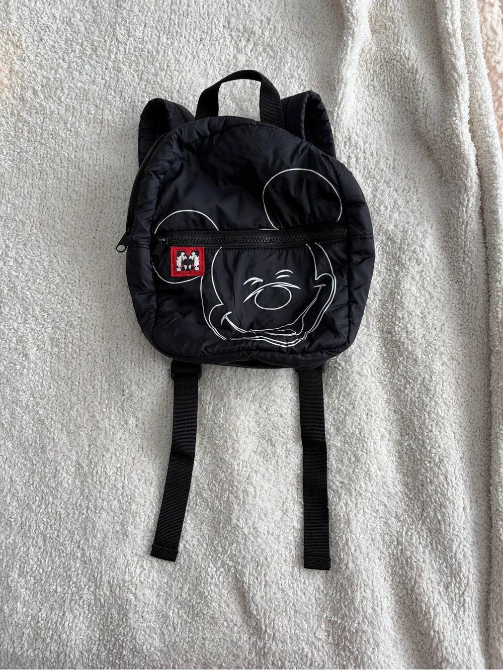 ZARA Kids Black Mickey Mouse Mini Backpack